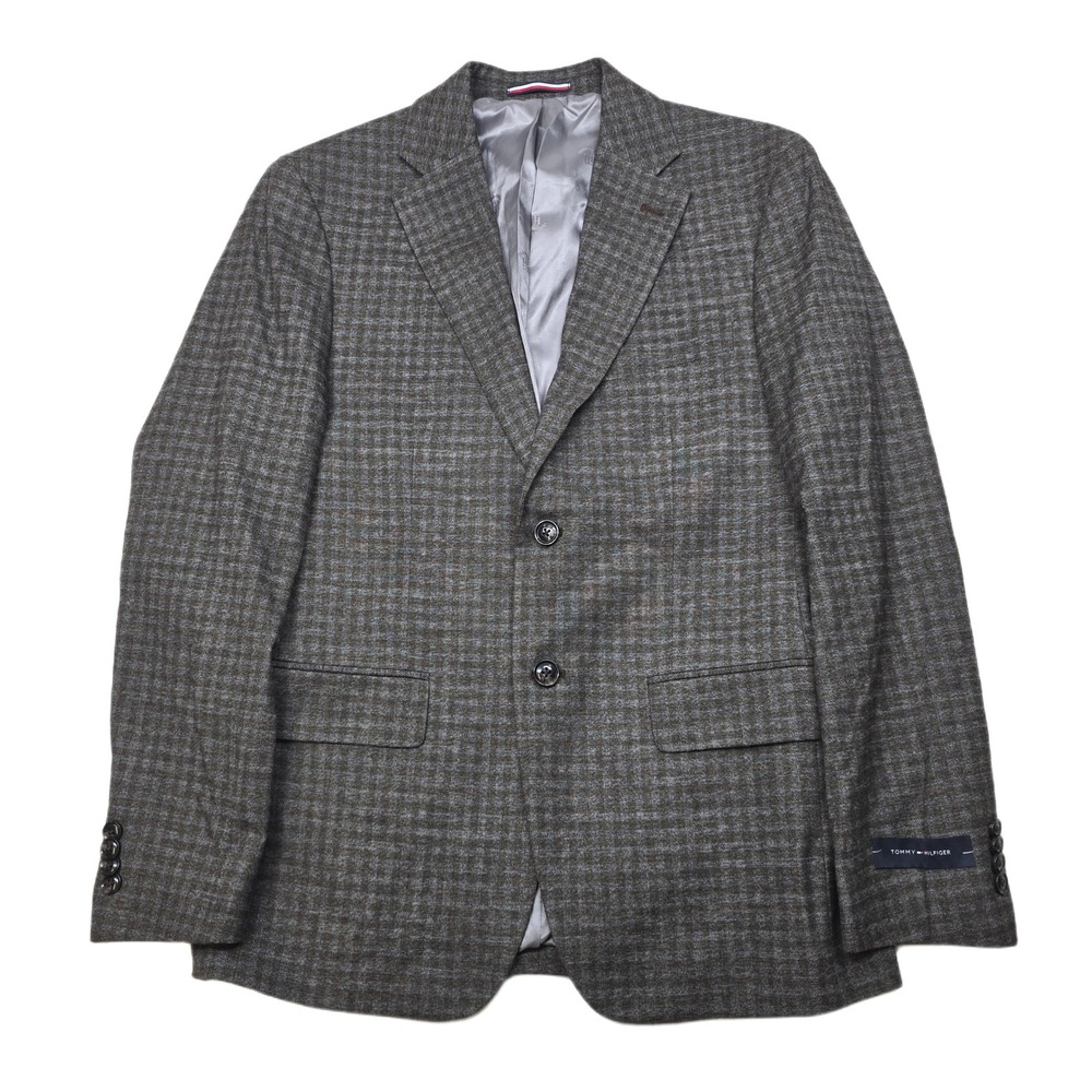 Tommy Hilfiger Conrad Sport Coat Mens 36S Grey Brown Check Blazer‎ $295 NEW